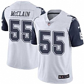 Nike Men & Women & Youth Cowboys 55 Rolando McClain White Color Rush Limited Jersey,baseball caps,new era cap wholesale,wholesale hats